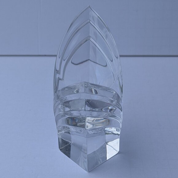 Vintage Art Deco Mikasa German Crystal Tulip 5.25" Candle Holder - Picture 4 of 14